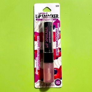 1 Bonne Bell LAYER-IT Lip Smacker BERRY CREAM CAKE #523 Liquid Gloss Vintage HTF